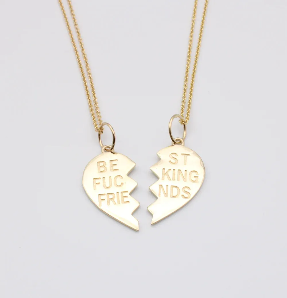 14k Best Fucking Friends Necklace