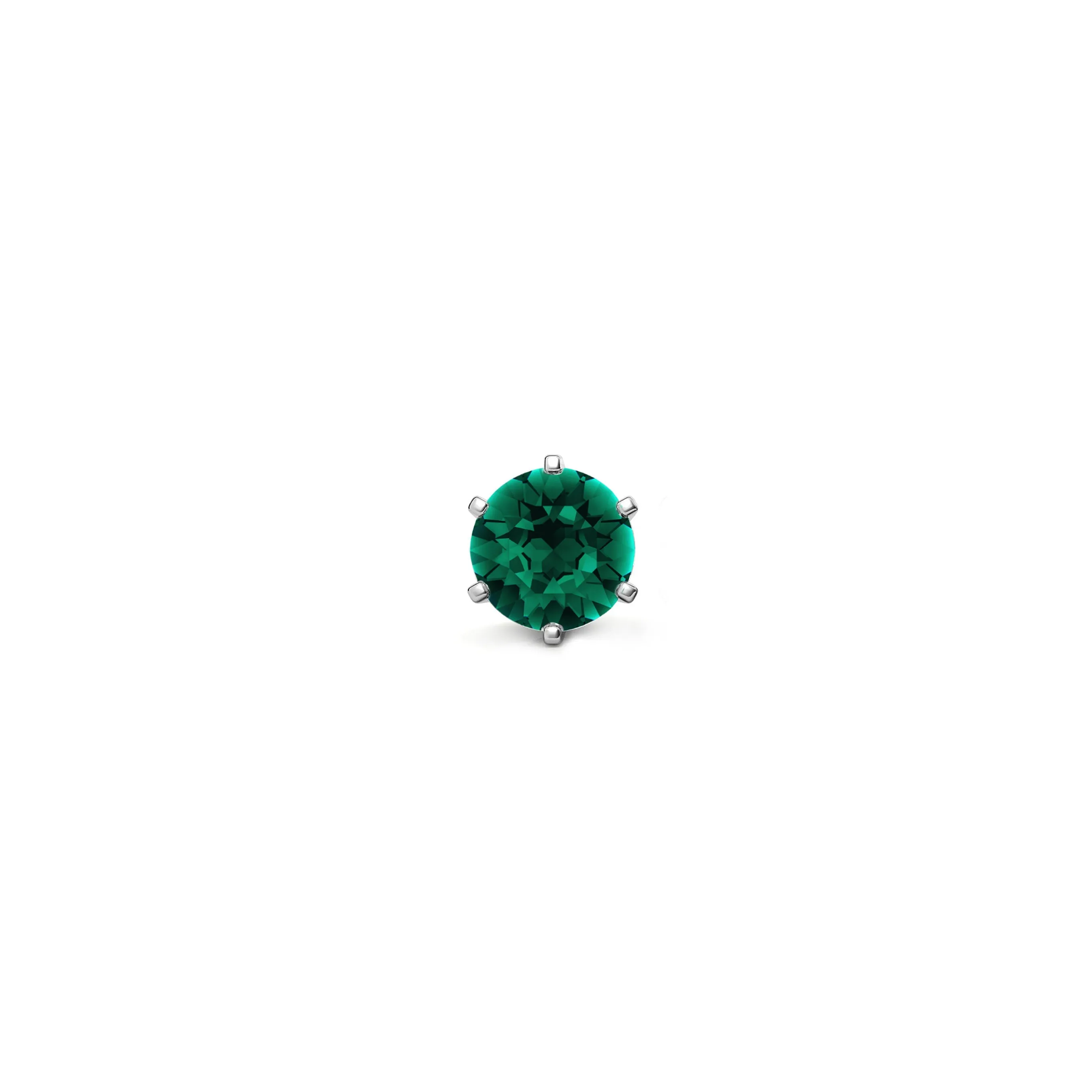 14k Green Stone (white)