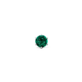14k Green Stone (white)