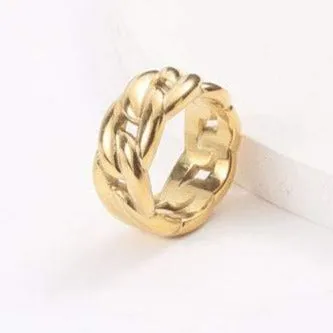 18K Gold-Filled Link Ring