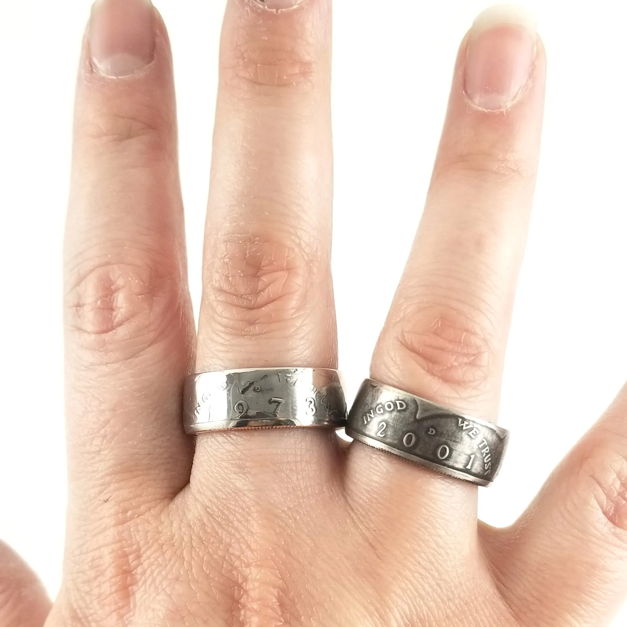 1971-2020 Kennedy Half Dollar Coin Ring