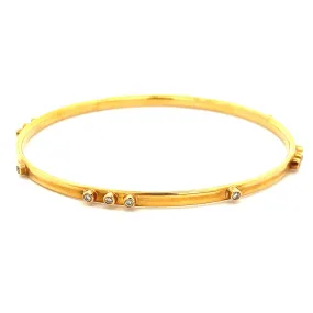.24ct 18k Rose Gold Diamond Bangle