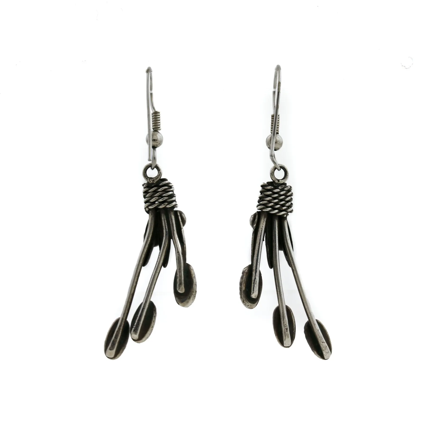 Abstract 1970's Mixed Turquoise x Navajo Chandelier Earrings