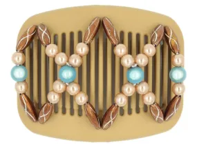 African Butterfly Hair Comb - Dalena Blonde 59