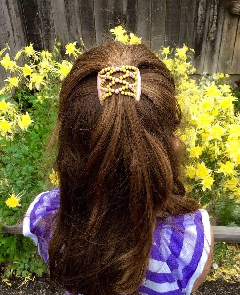 African Butterfly LadyBug Hair Comb - Black 52