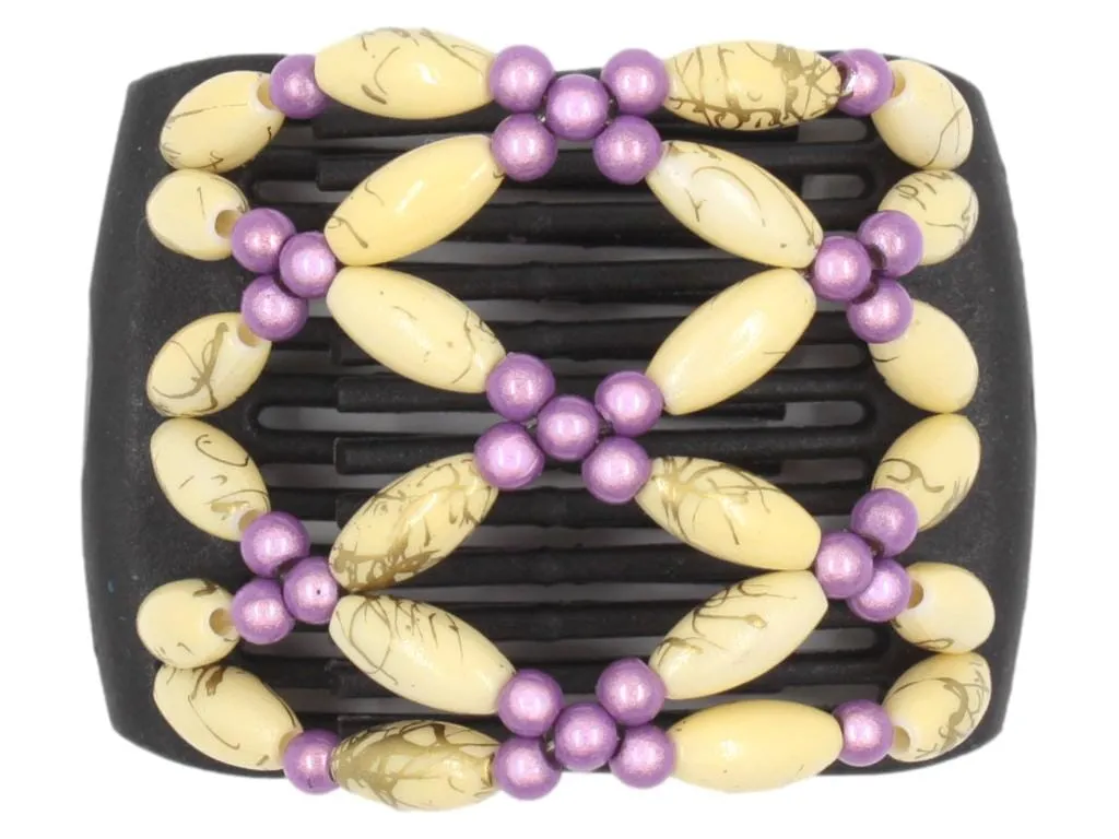 African Butterfly LadyBug Hair Comb - Black 52