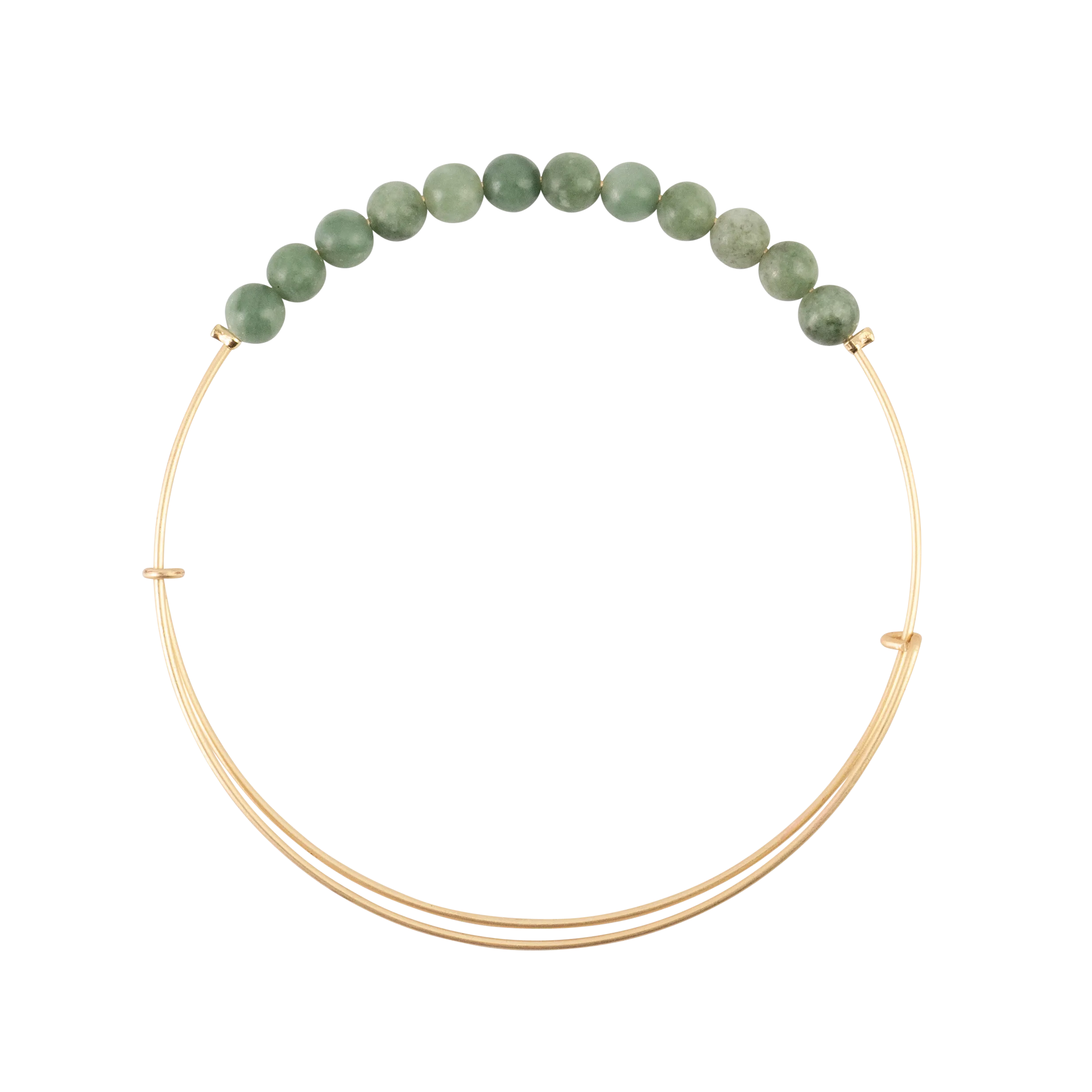 Agate Moss Stone Bangle