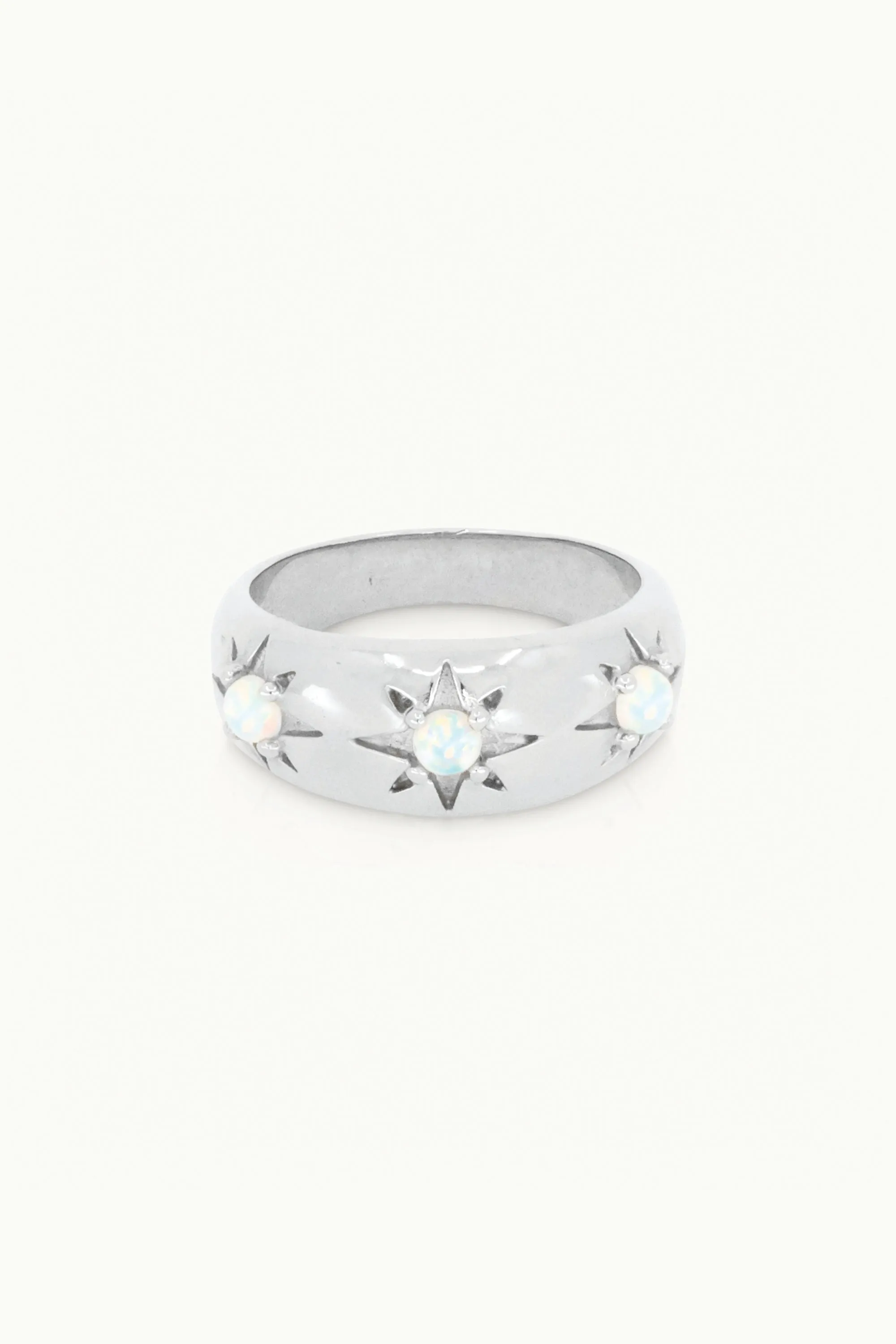 Alina Opal Silver Band