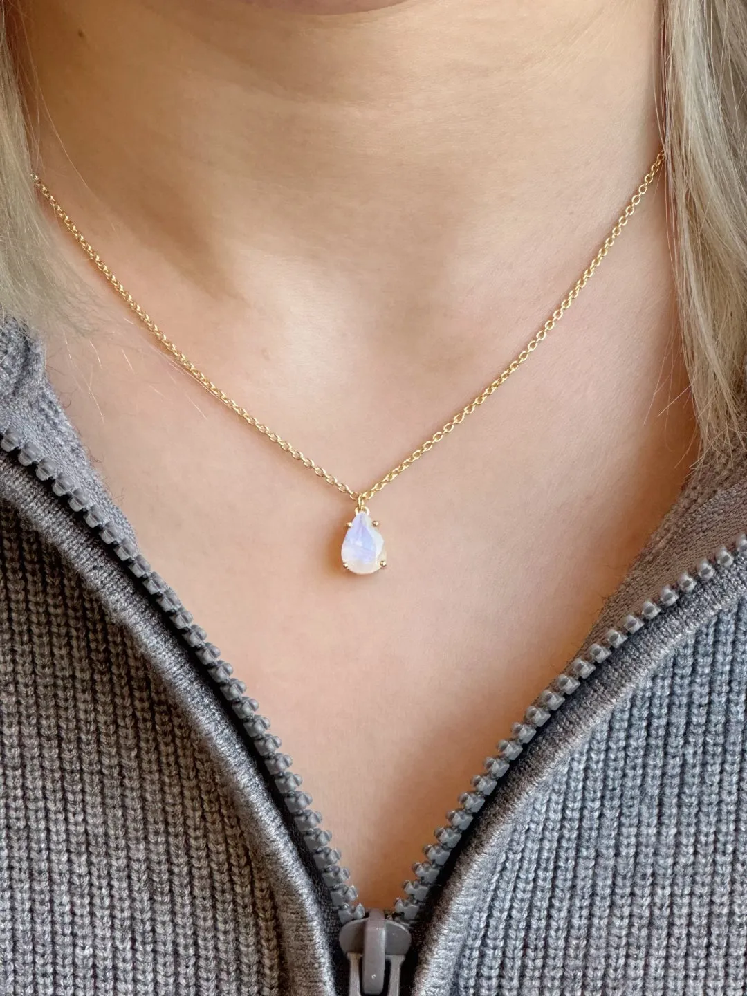 Amare Wear Celebration Collection - June Birthstone Necklace Moonstone