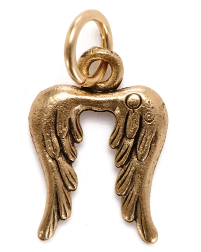 Angel Wings Charm Silver or Gold