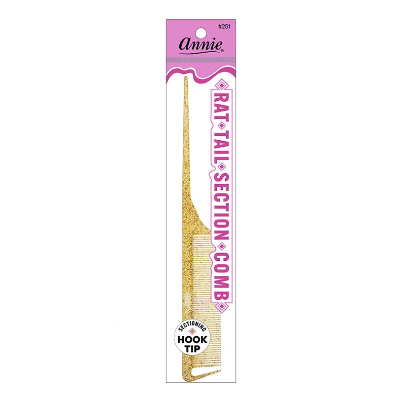 ANNIE Luminous Rat Tail Section Comb Assorted Color #251
