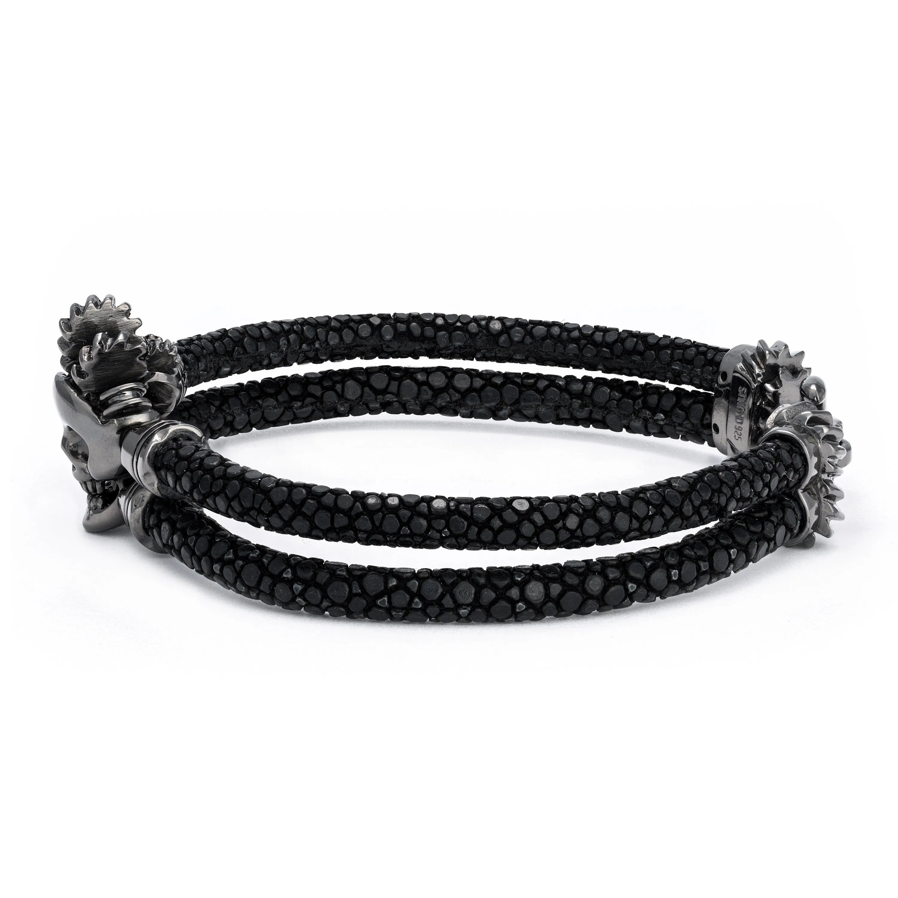 B513 Stingray Gear Black Plated Silver