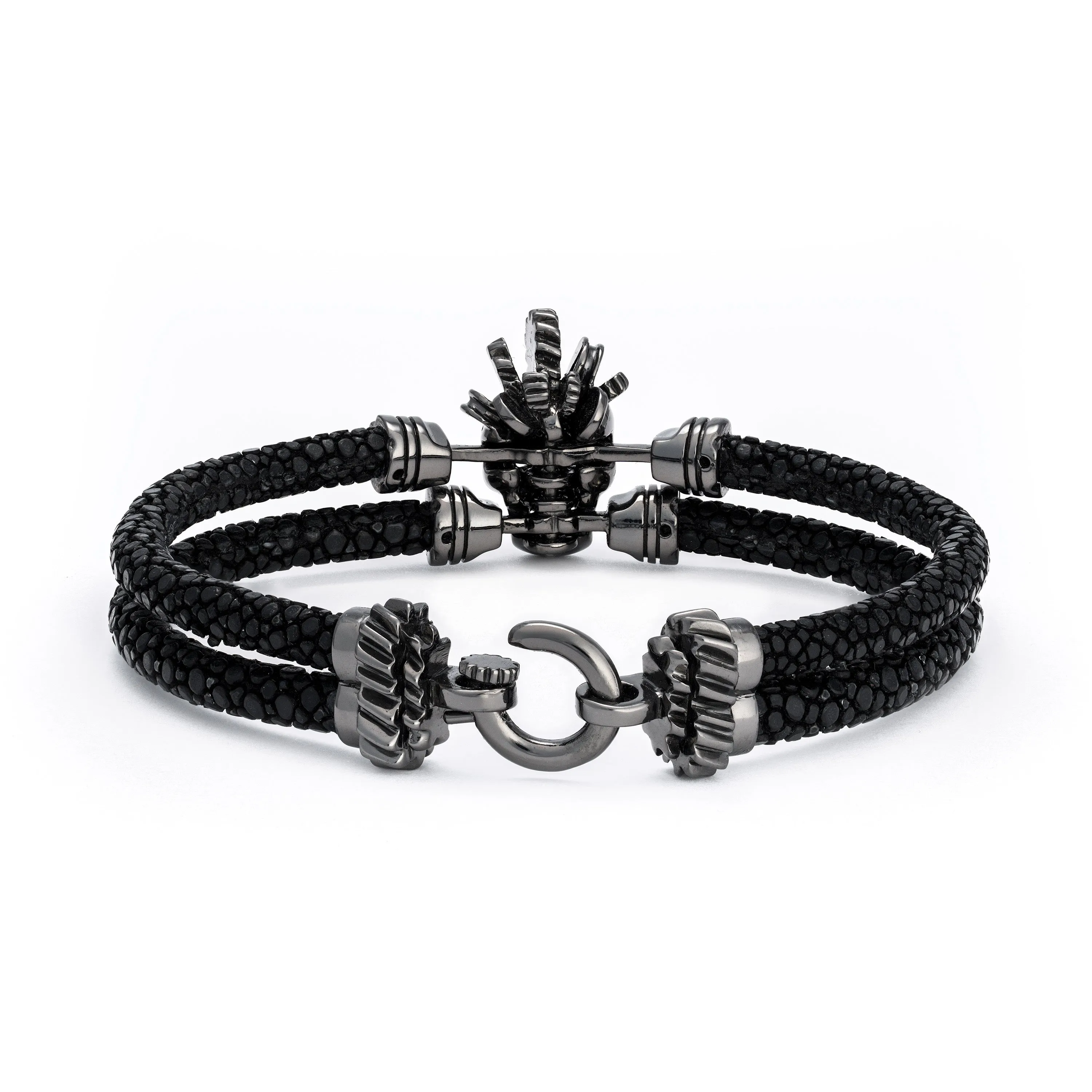 B513 Stingray Gear Black Plated Silver