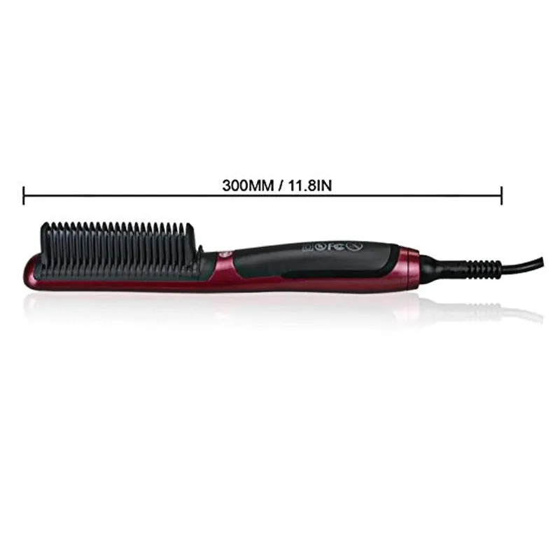 Beard Straightener Brush & Hair Straightening Brush for woman and man