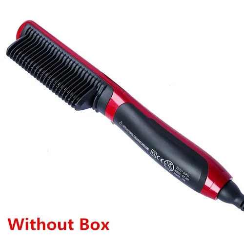 Beard Straightener Brush & Hair Straightening Brush for woman and man