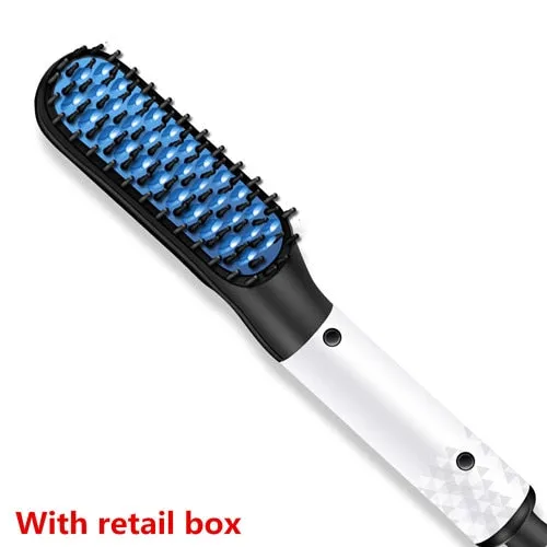 Beard Straightener Brush & Hair Straightening Brush for woman and man