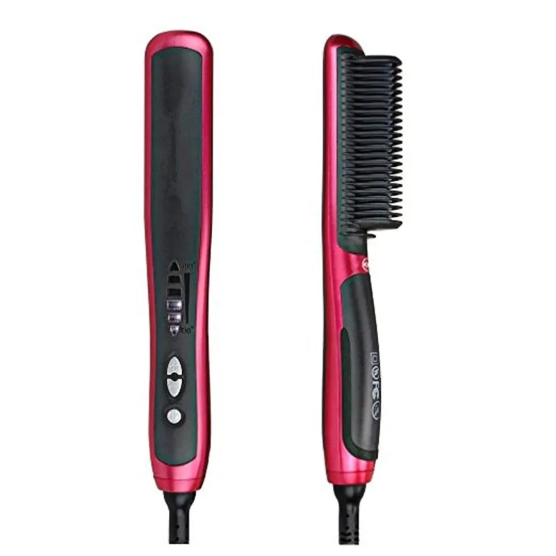Beard Straightener Brush & Hair Straightening Brush for woman and man