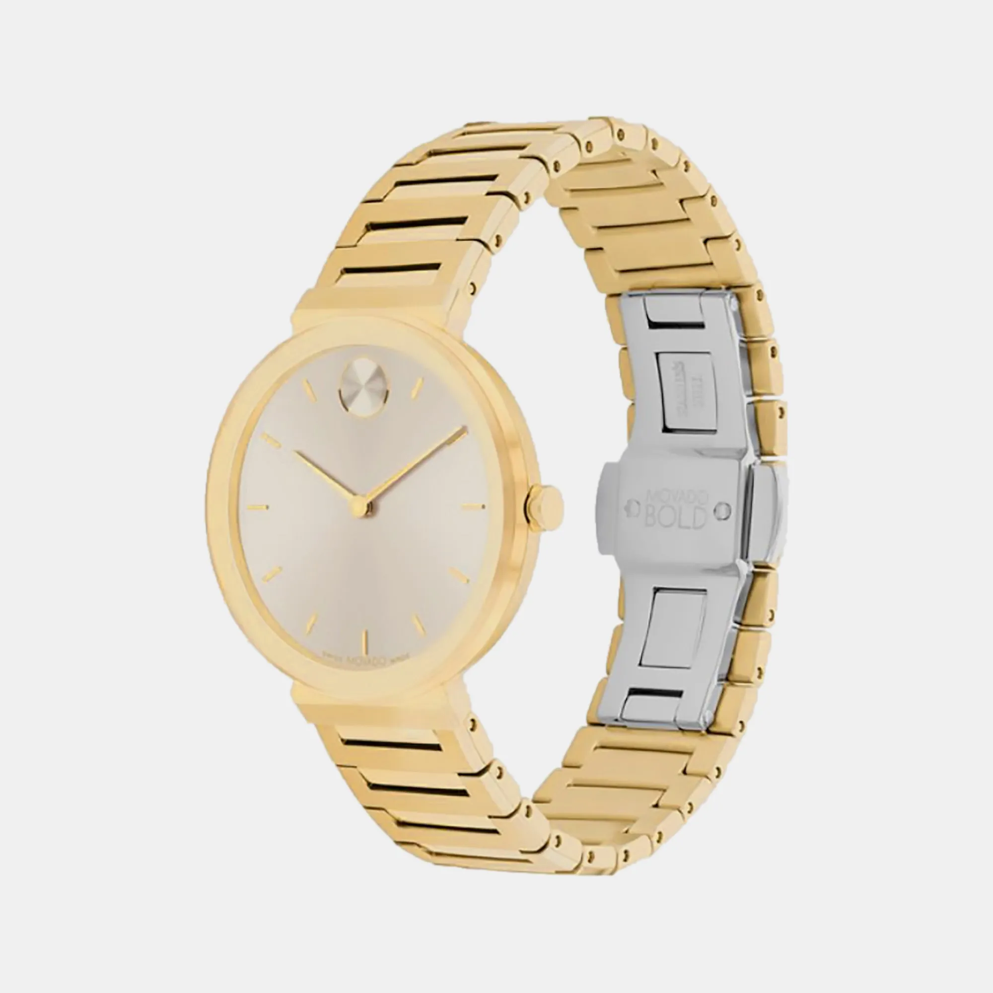 Bold Women's Men's Silver Analog Stainless Steel Watch 3601088