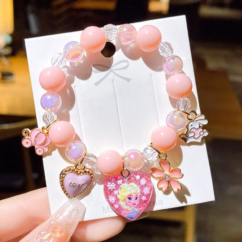 Bracelet Children Bracelet String Beads Crystal Female Cute Student Girlfriends Girl Fashion Princess