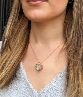 Citrine Heart Necklace