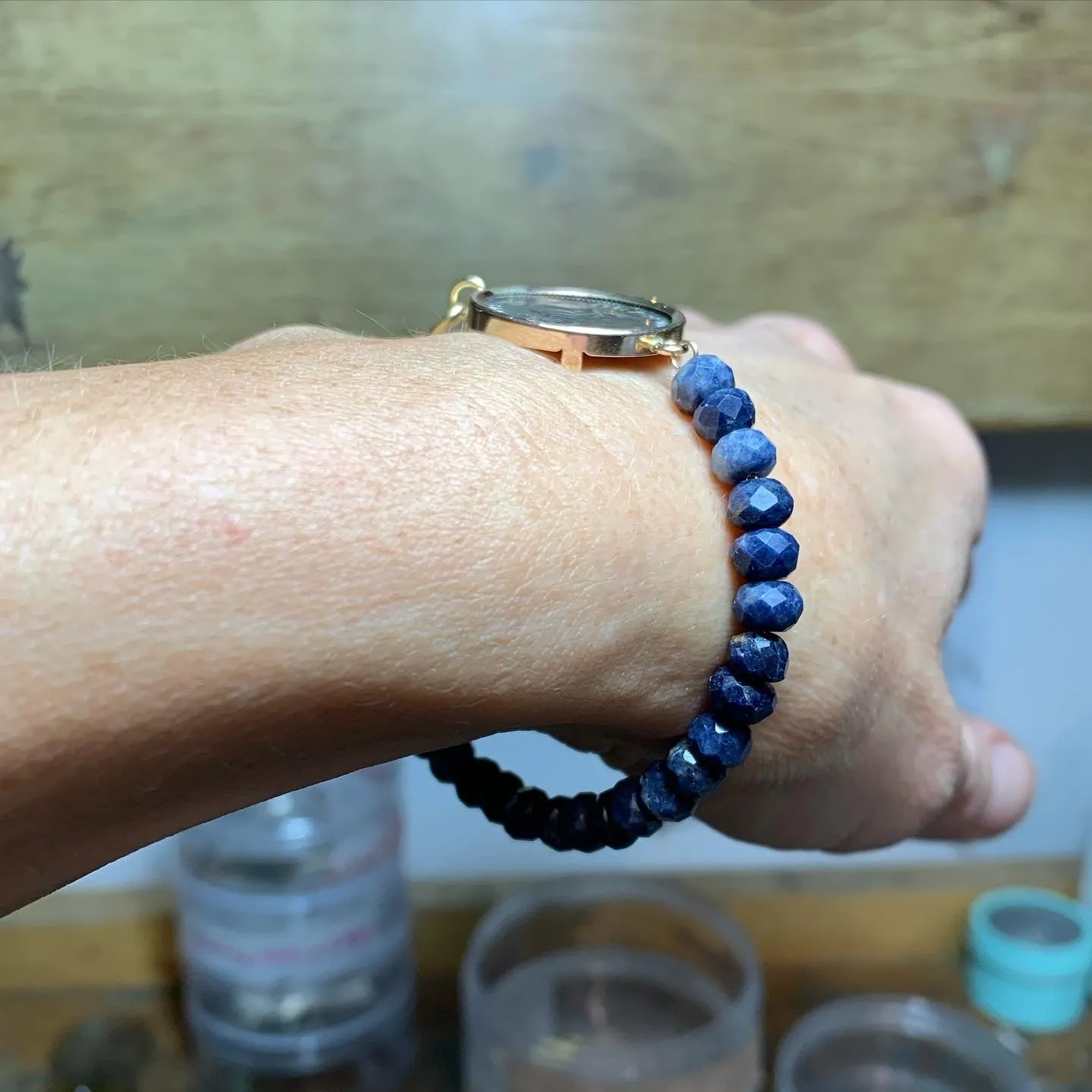 Custom coin bracelet