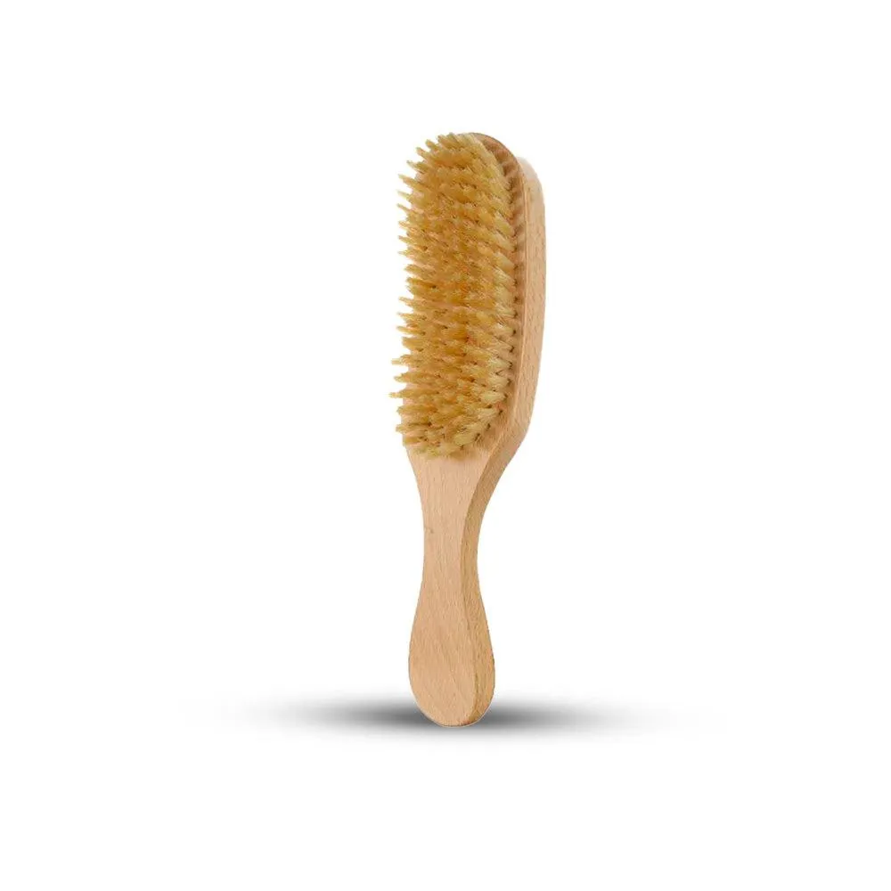 Custom Long Handle Wood Boar Bristle Hair Brush