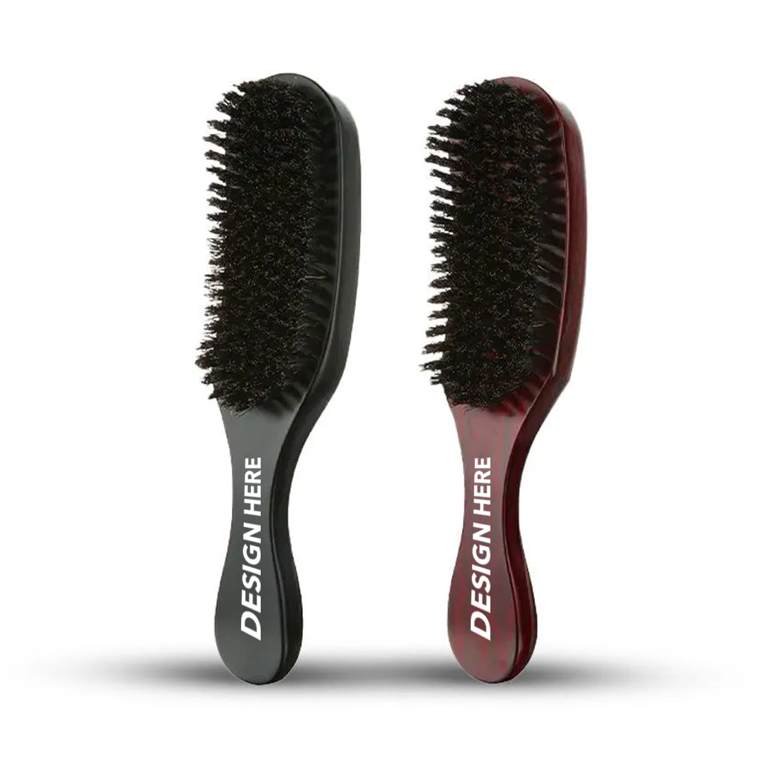 Custom Long Handle Wood Boar Bristle Hair Brush