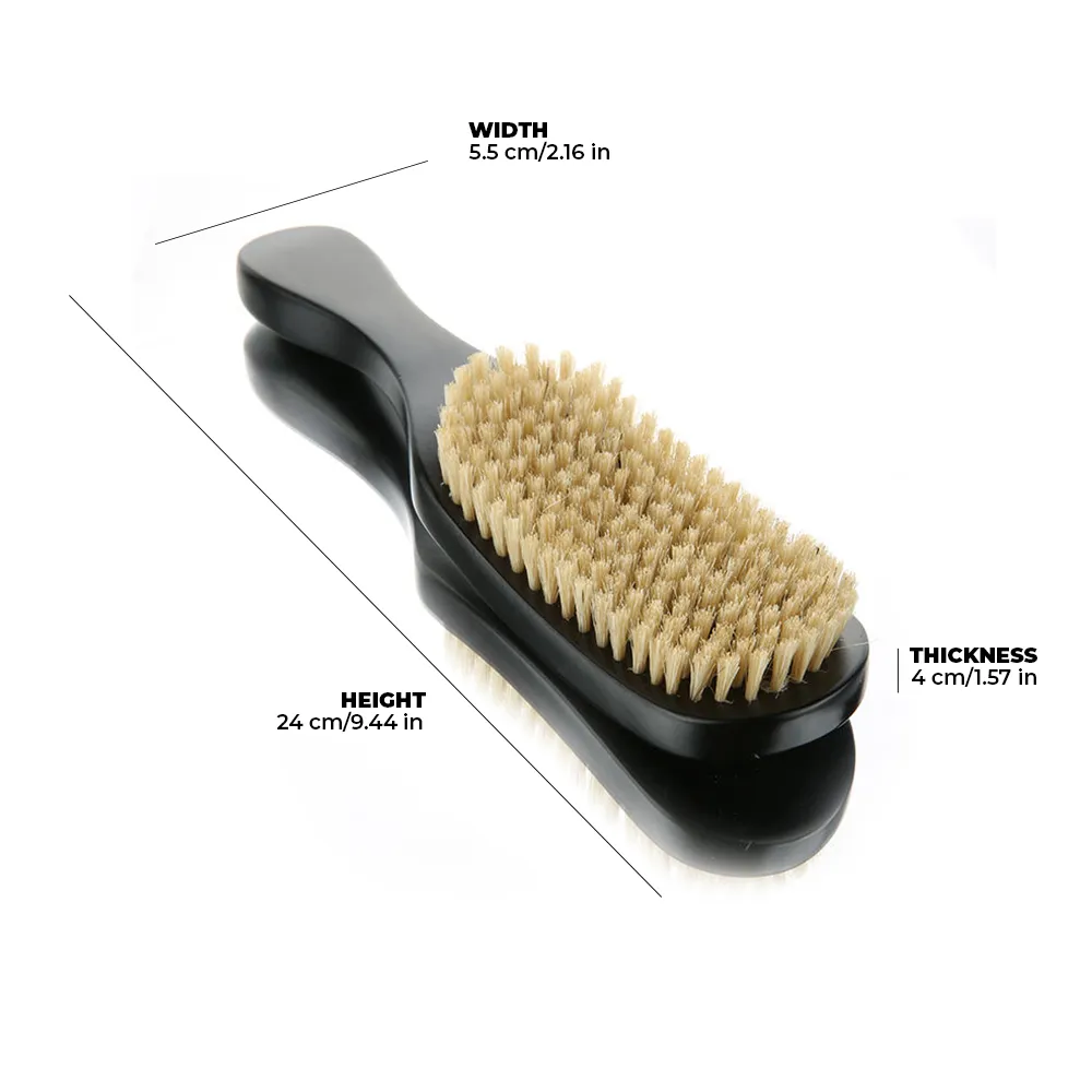 Custom Long Handle Wood Boar Bristle Hair Brush