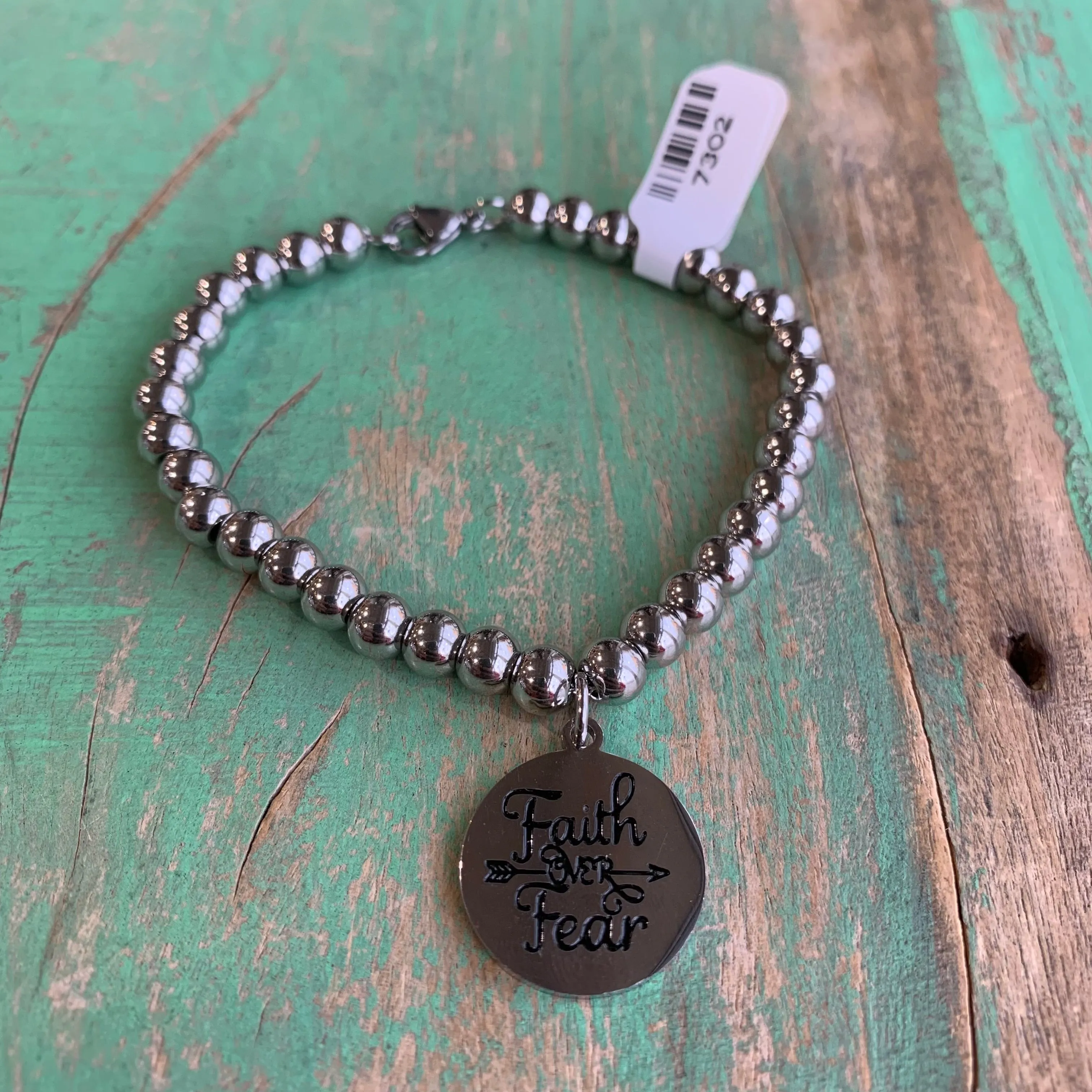Faith Over Fear Necklace and Earrings