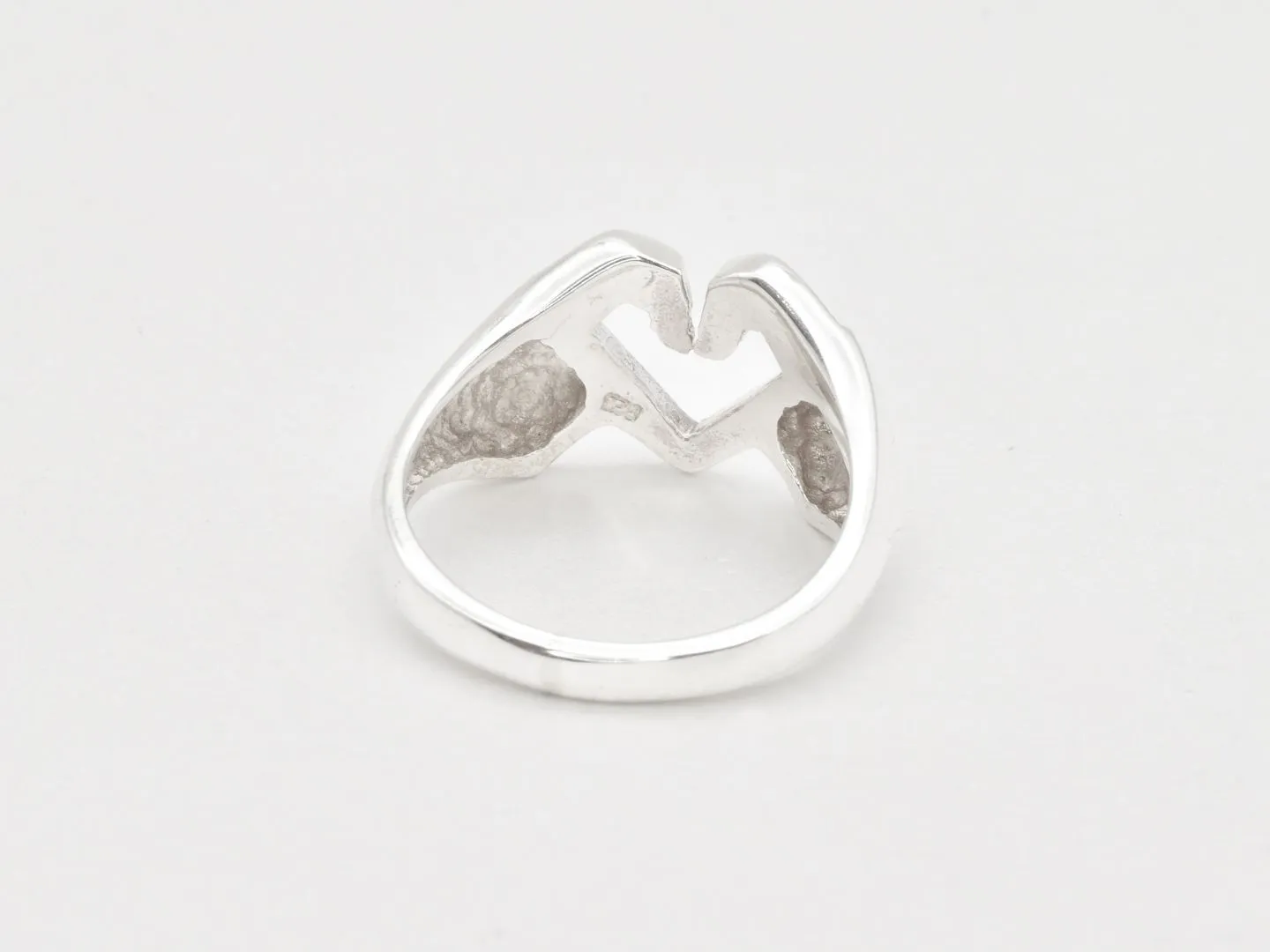 Finger Heart Ring - Silver Heart Ring - Couple Ring