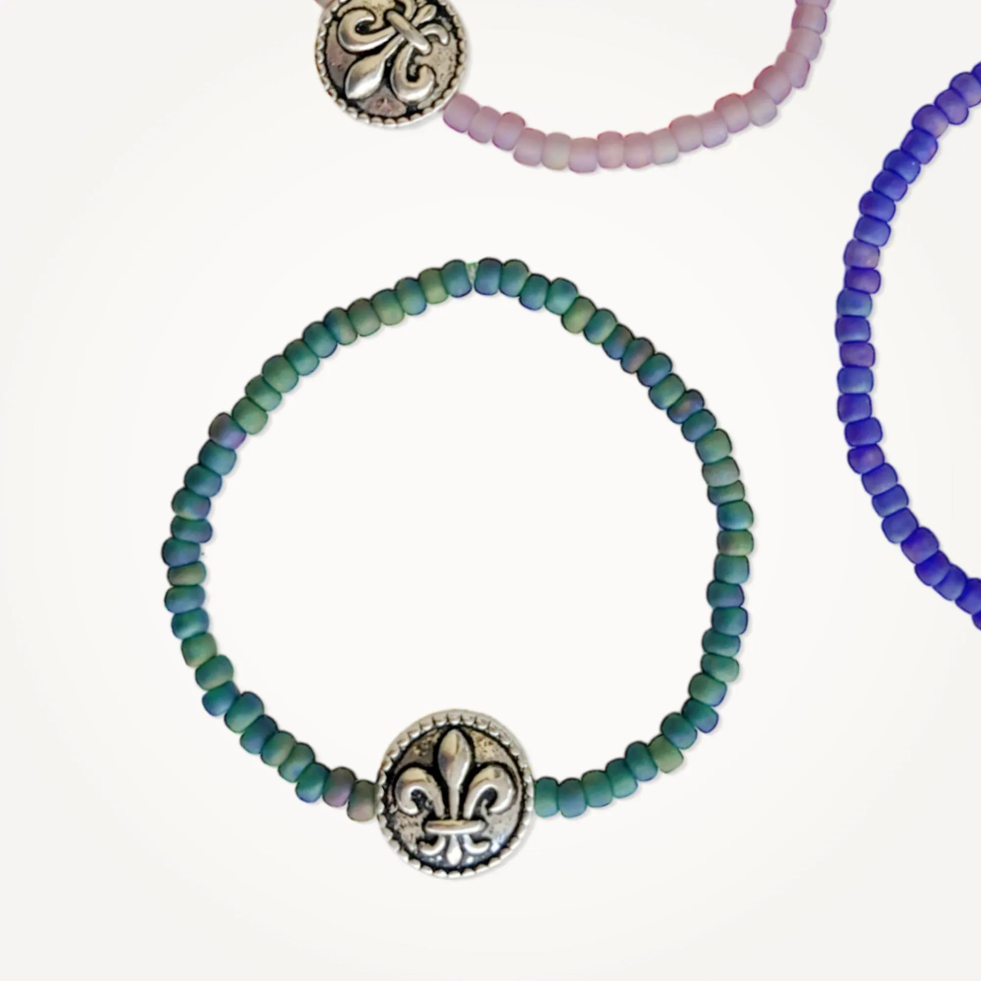 Fleur de Lis Stretch Bracelet