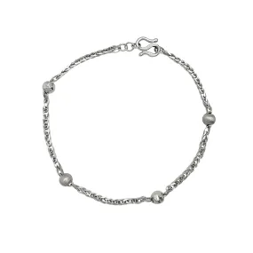 Glitter-cuts / Disco-cuts Spiga-Ball Bracelet (Platinum)
