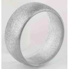 Glitter Silver Mod Bangle Bracelet