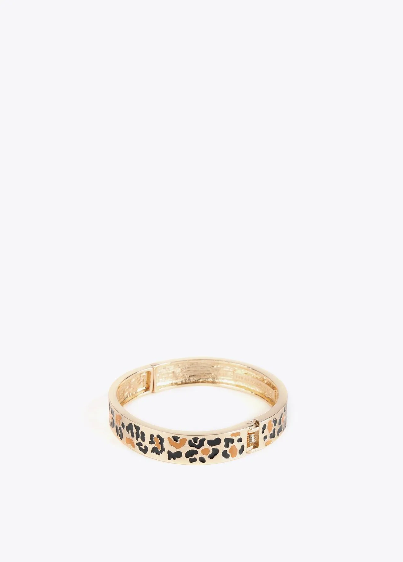 Golden animal print bracelet