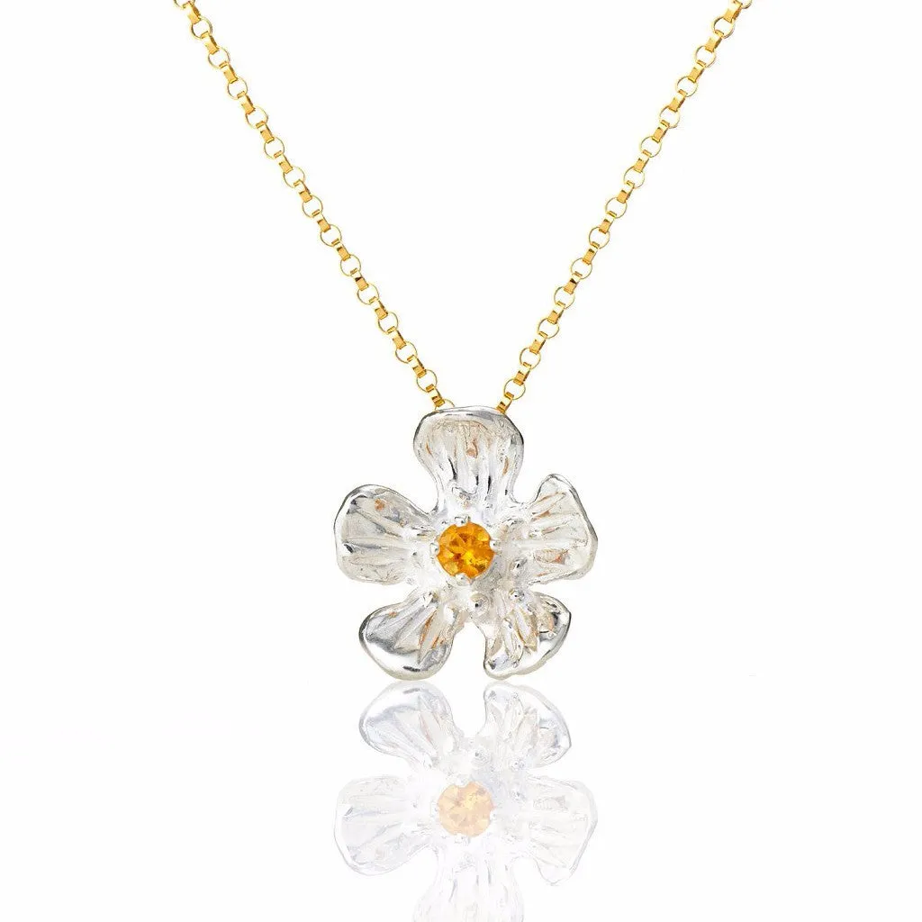 Golden Glow - buttercup necklace with gemstone