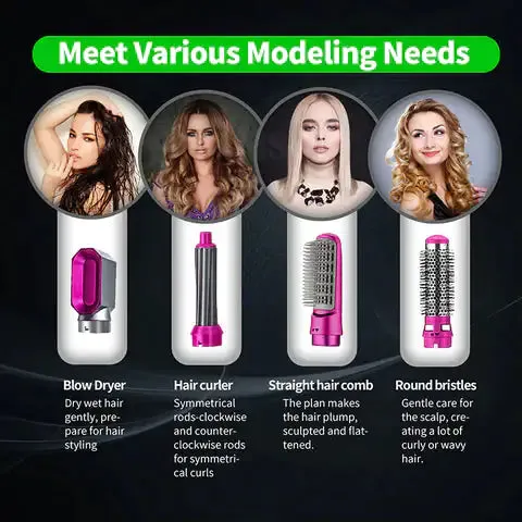 Hair Dryer Hot Comb Set