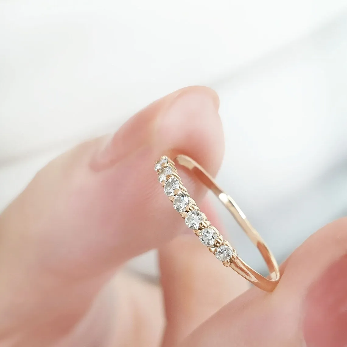 Half Eternity Diamond Ring