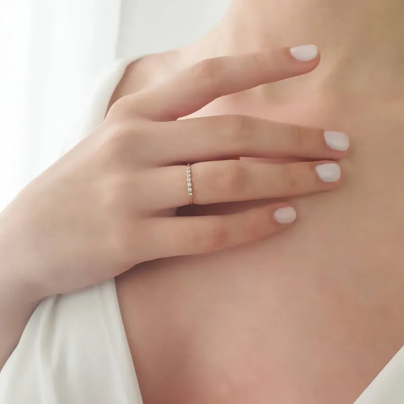 Half Eternity Diamond Ring