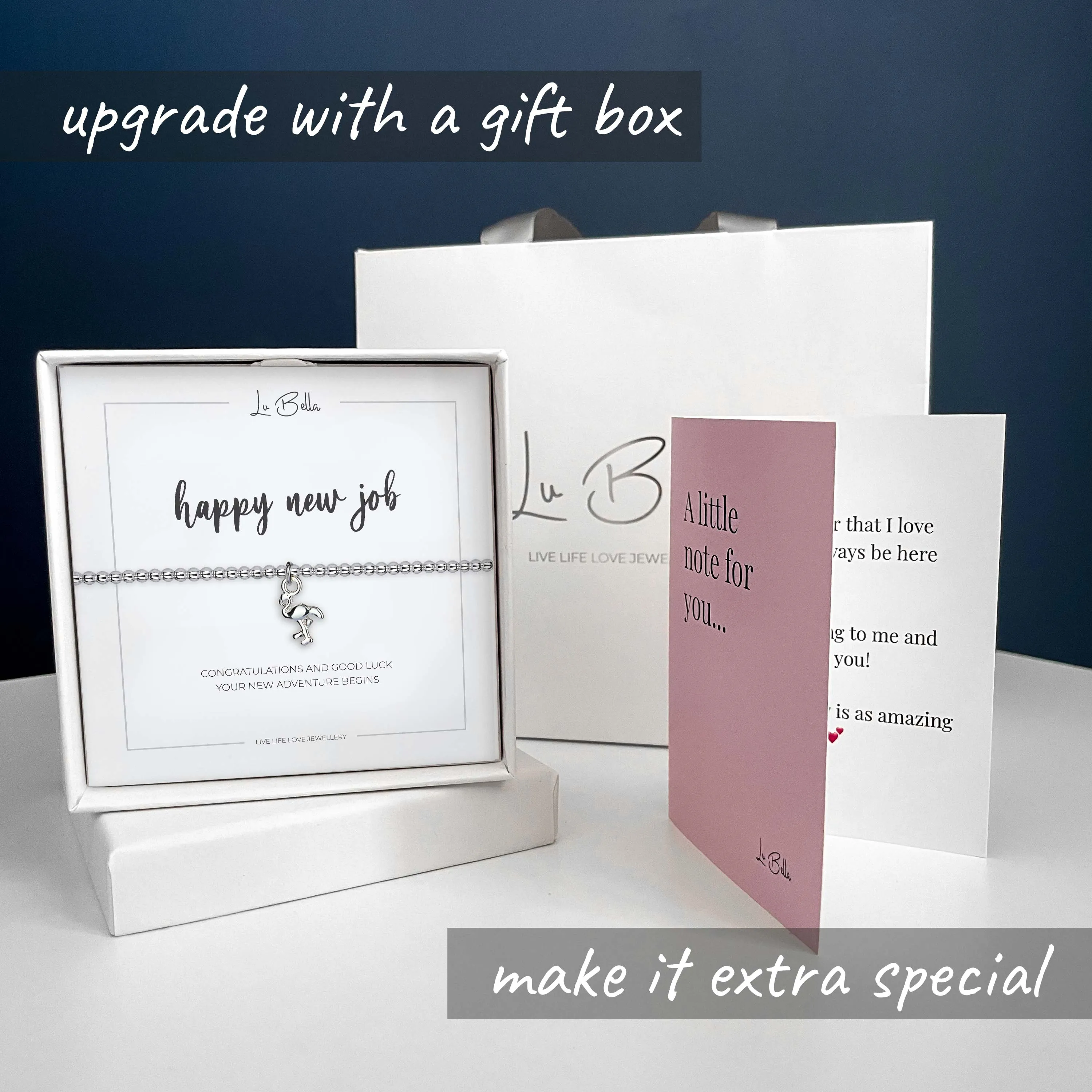 Happy New Job Sentiments Friendship Bracelet