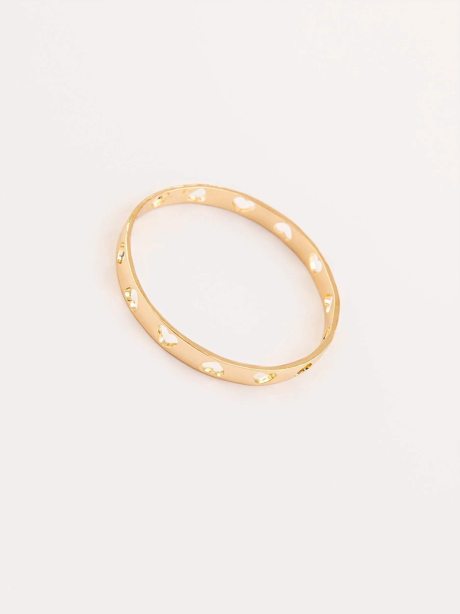 Heart Bangle Bracelet