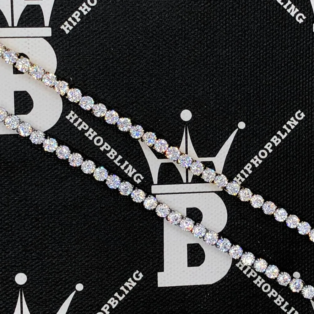 Hip Hop Bling VVS Iced Out Tennis Bracelet 4MM