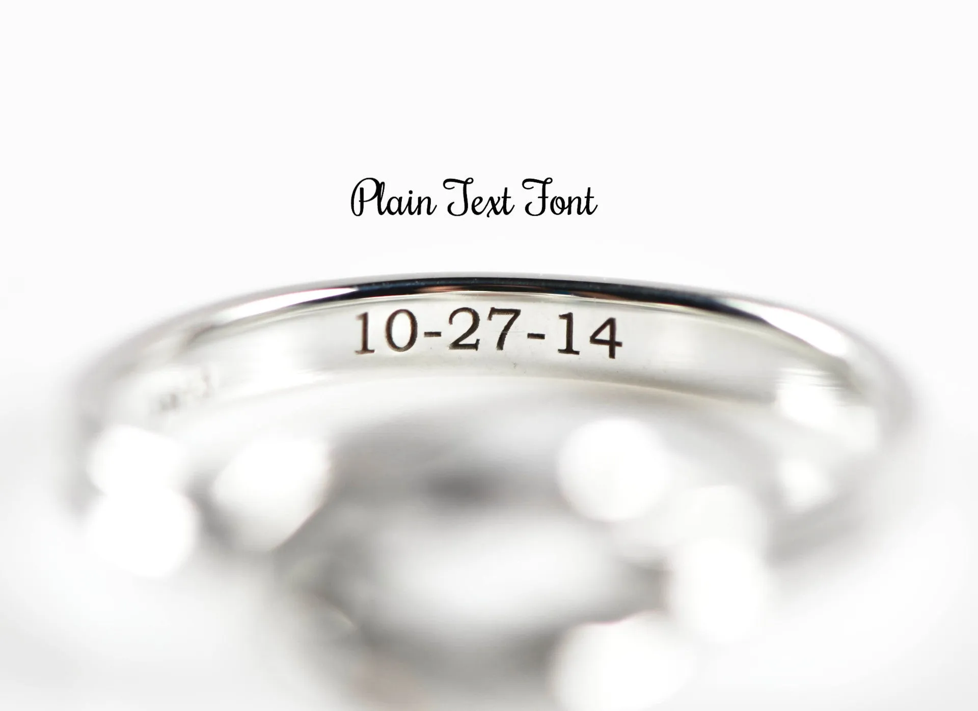Infinity Love Knot Ring with Engraving