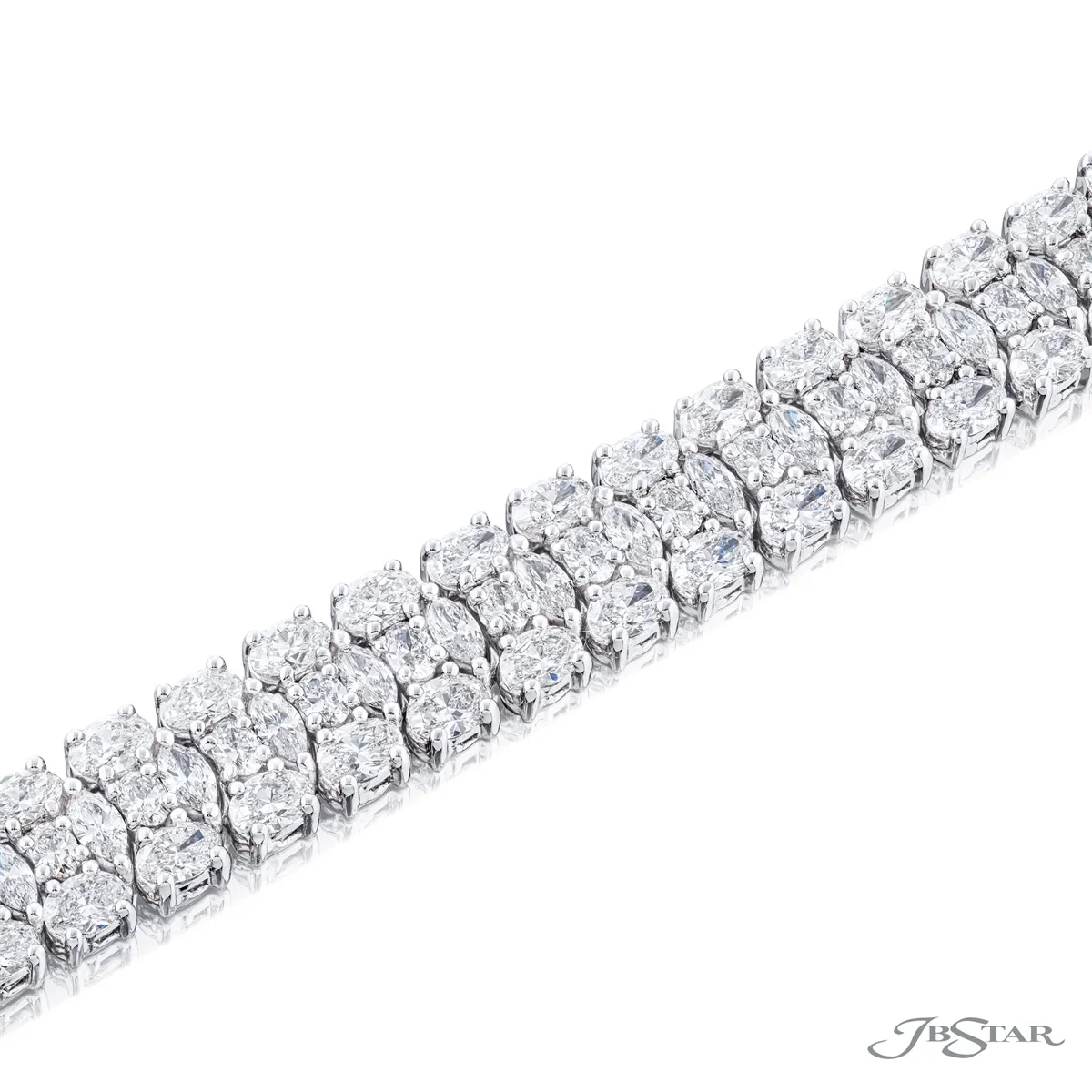 JB Star Platinum Diamond Bracelet