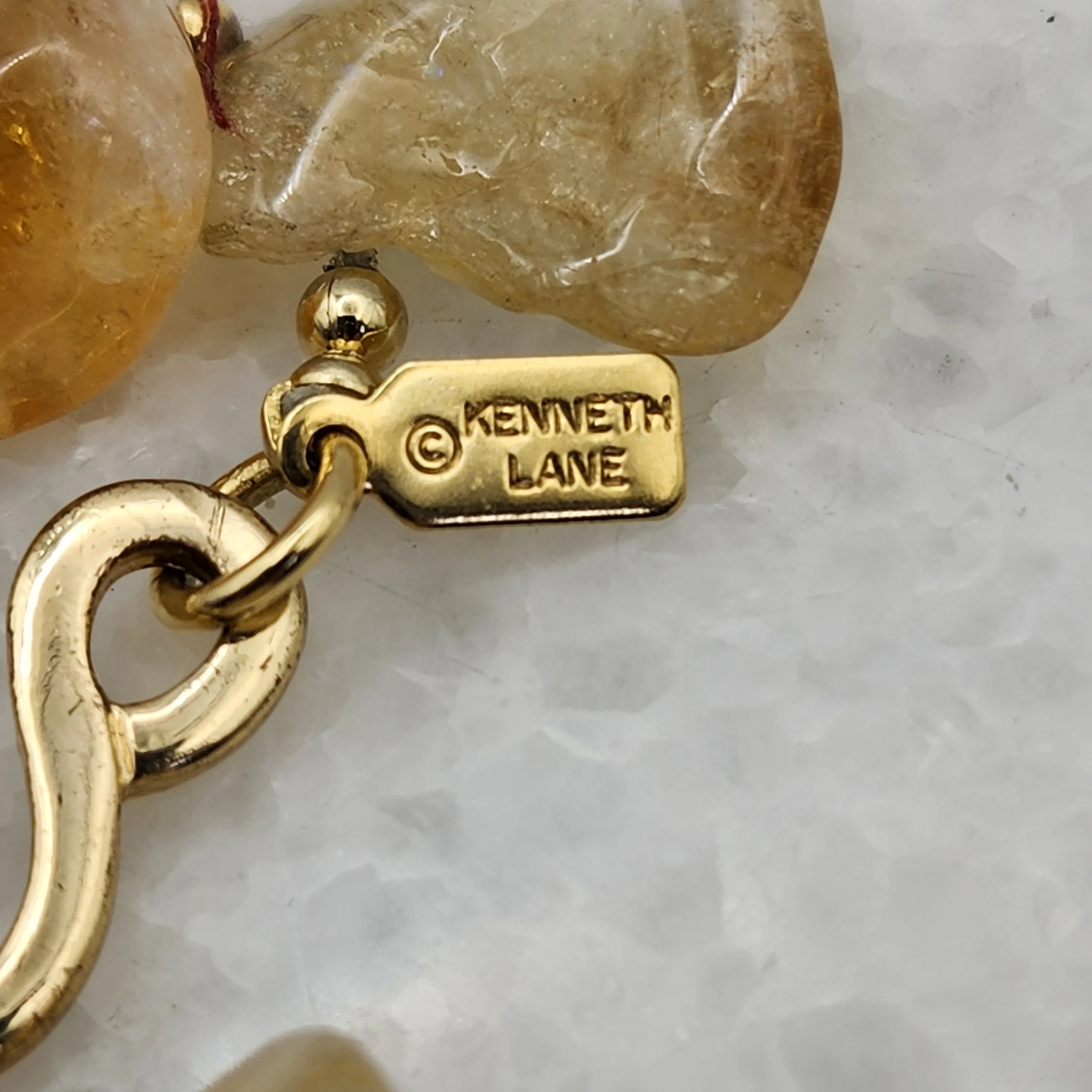 Kenneth Jay Lane Citrine Necklace