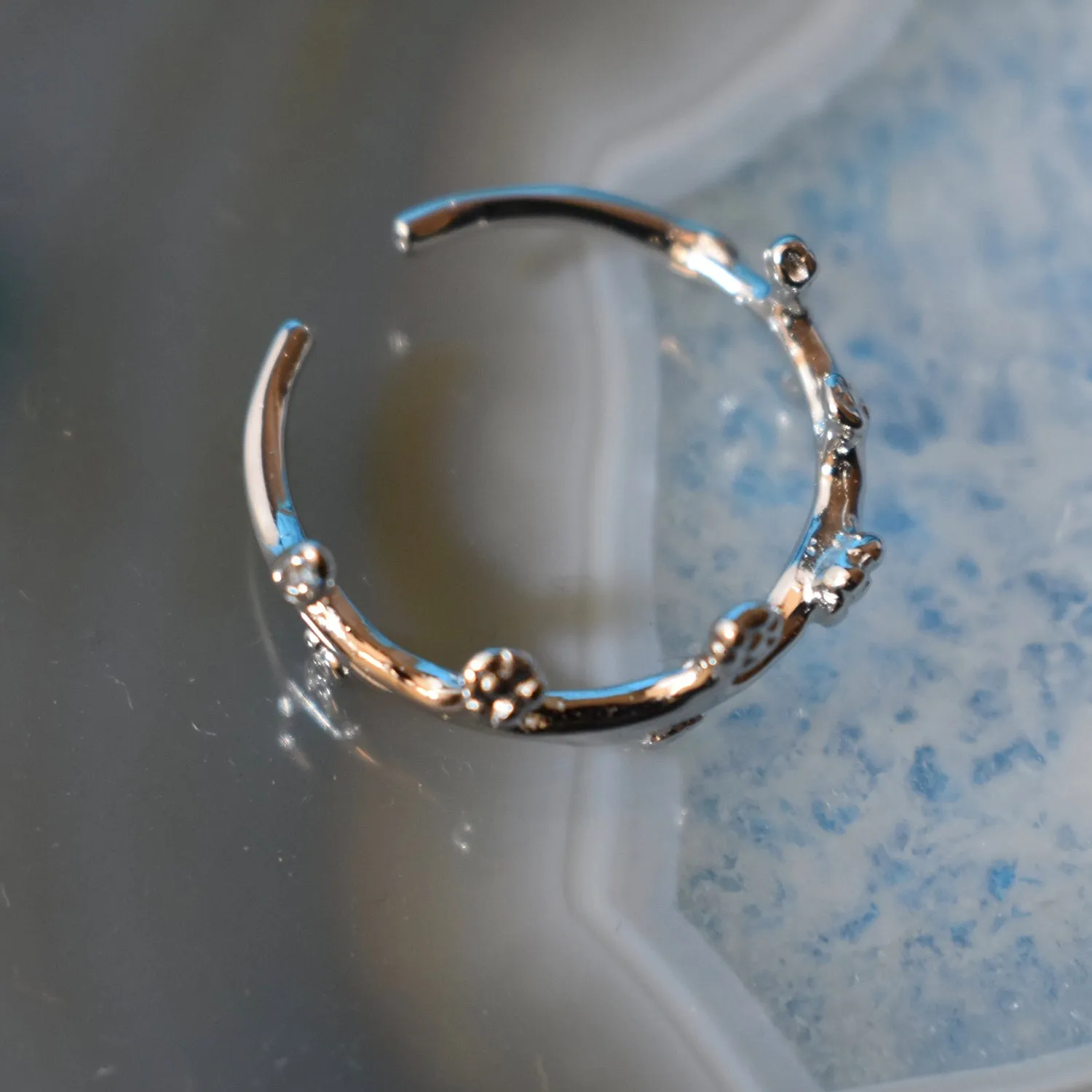 Leaf Vine Midi Ring (925) Sterling Silver