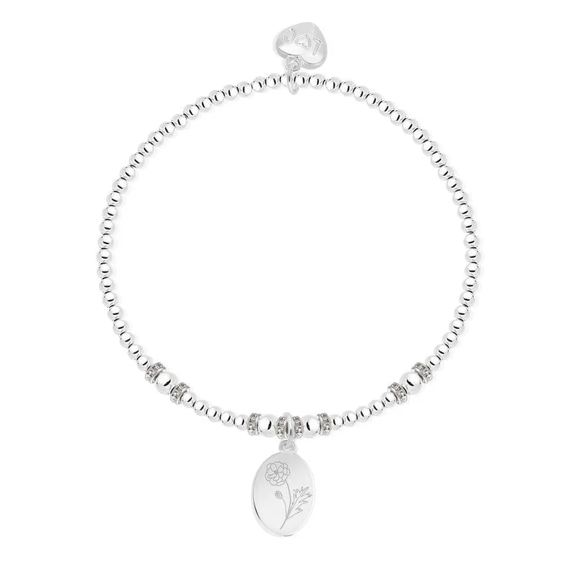 Life Charms - October Birth Flower Bracelet