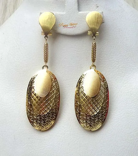 Long Gold Color Party Earring Jewellery Gift