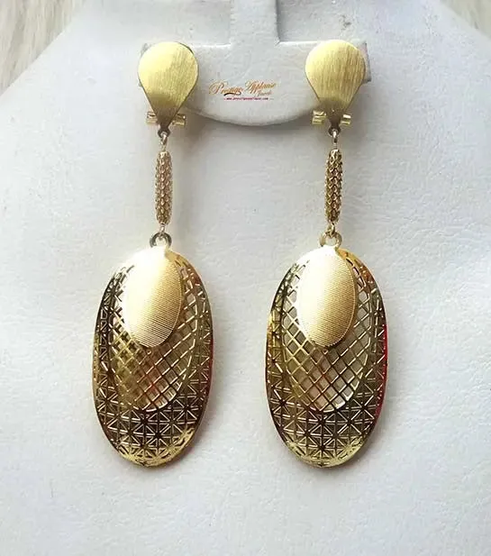 Long Gold Color Party Earring Jewellery Gift