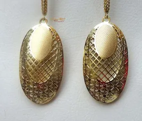 Long Gold Color Party Earring Jewellery Gift