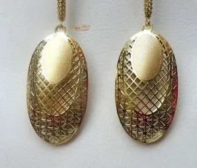 Long Gold Color Party Earring Jewellery Gift